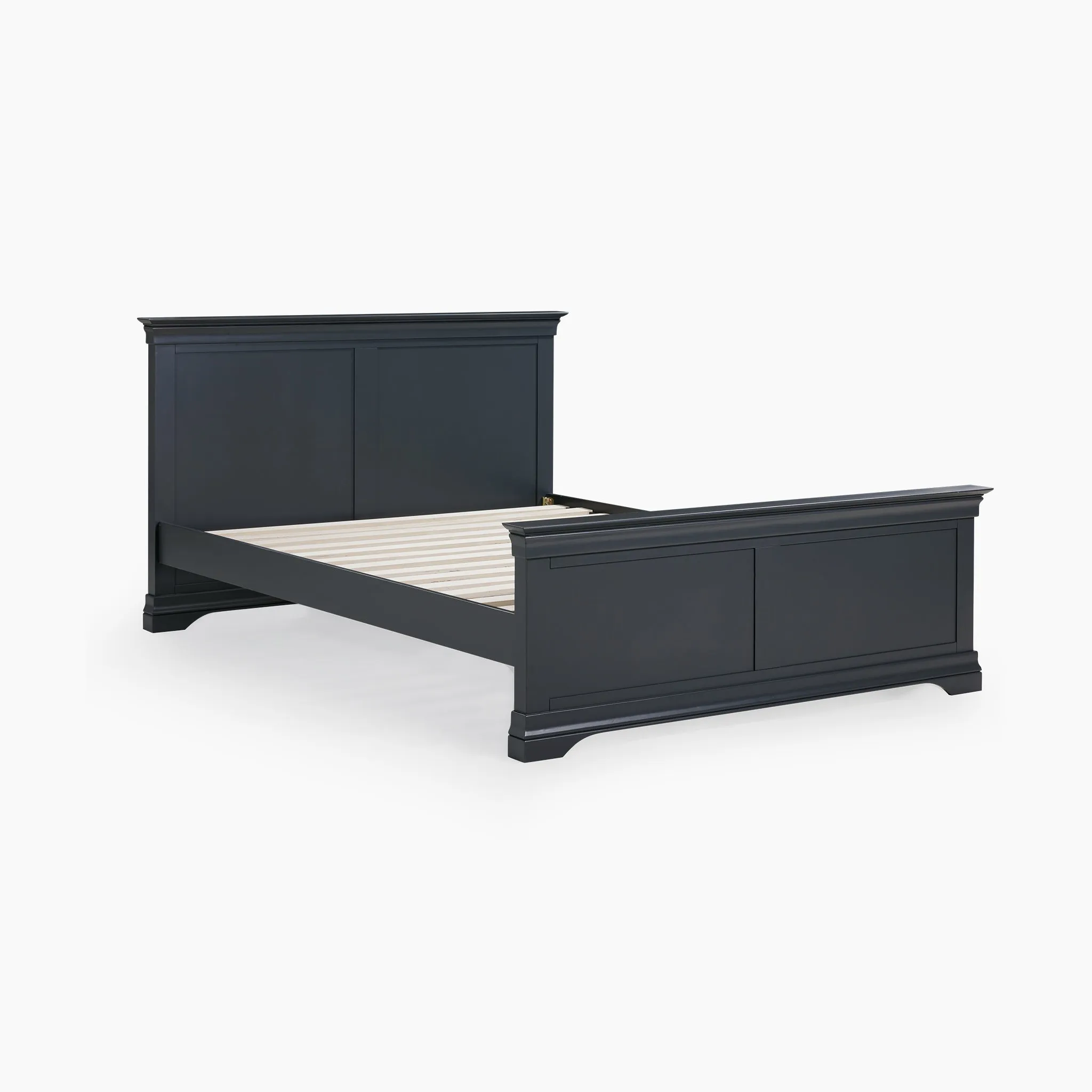Chalbury 4ft 6" High End Double Bed Frame in Dusky Black