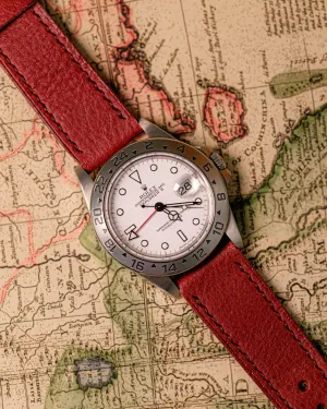 Choco Watch Strap - Black Stitching