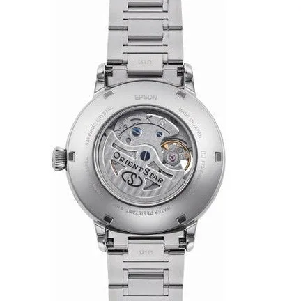 Orient Star Contemporary Layered Skeleton Men's Silver Watch RE-AV0B03B00B