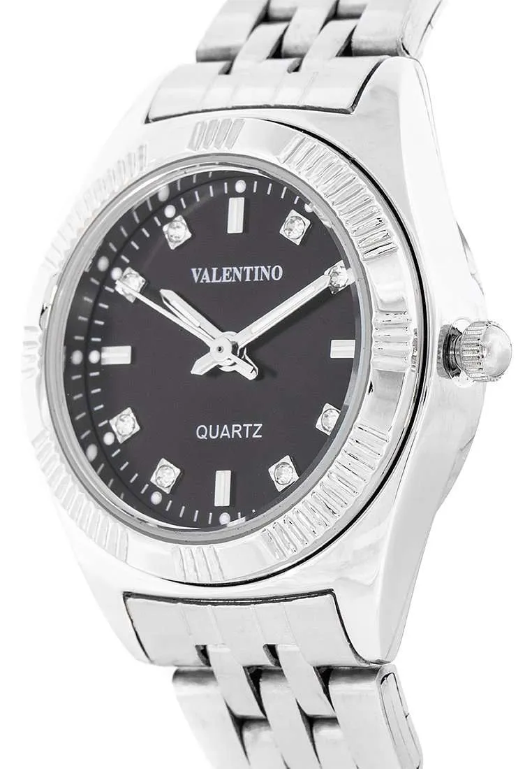 Valentino 20122252-BLACK DIAL Silver Watch for Women