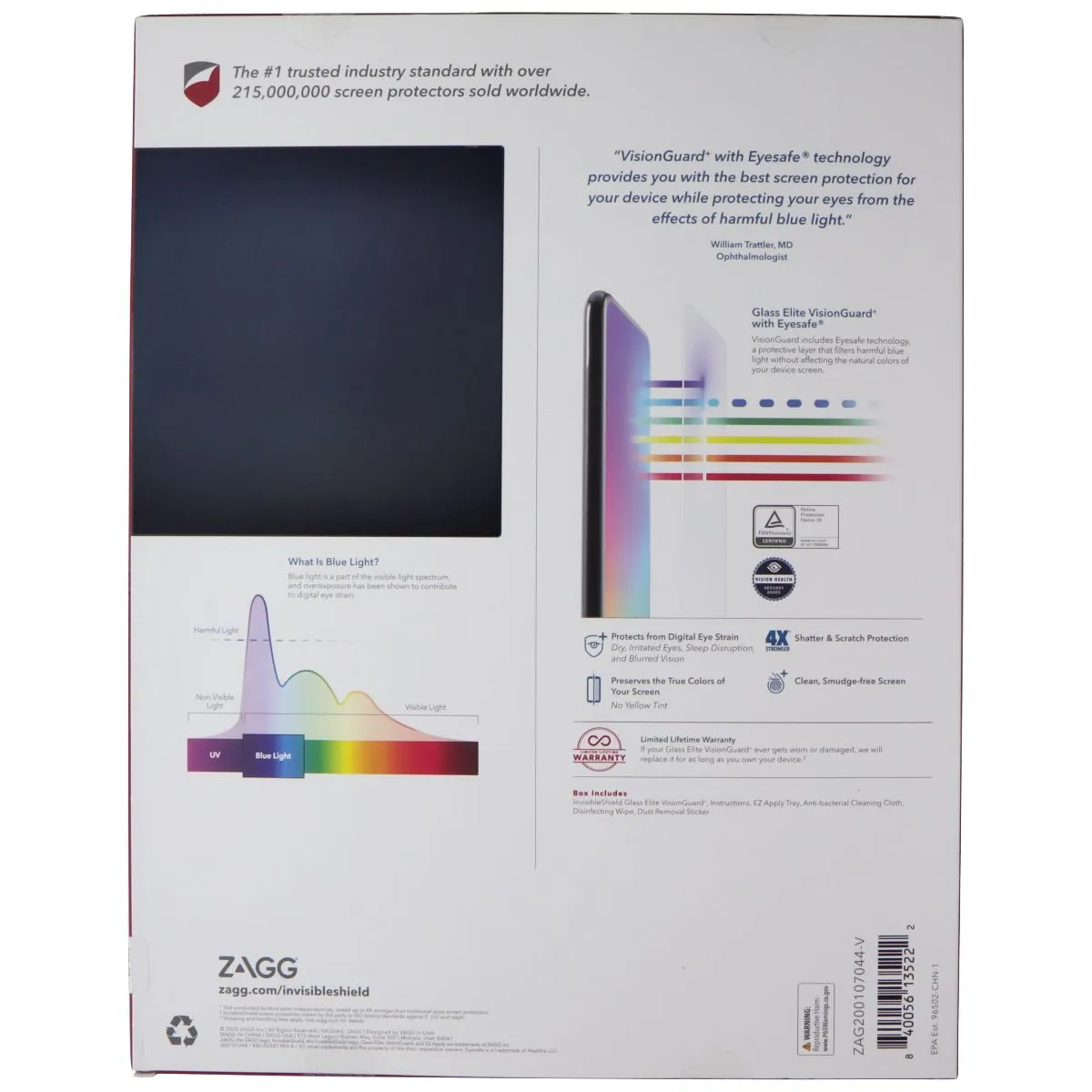 ZAGG (Glass Elite VisionGuard ) for LG G Pad 5 (10.1) FHD Tablet - Clear