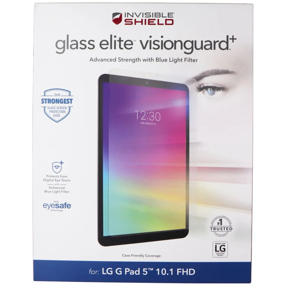 ZAGG (Glass Elite VisionGuard ) for LG G Pad 5 (10.1) FHD Tablet - Clear